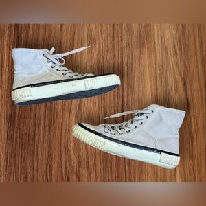 ALL SAINTS Douglas Script High Top Trainers, Size 10